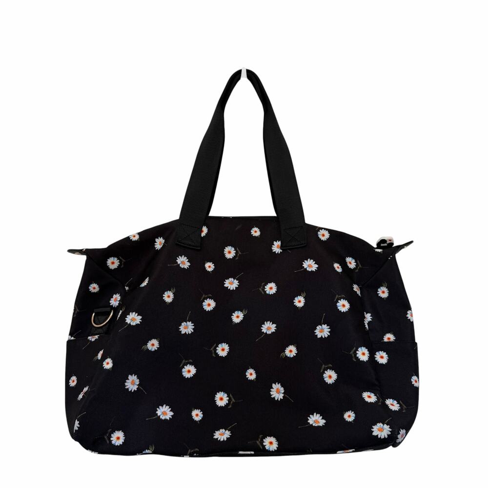 Alice + Olivia Daisy Print Black Tote Bag